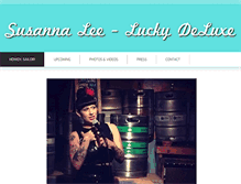 Tablet Screenshot of getluckydeluxe.com